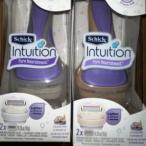 2 schick intuition razors new